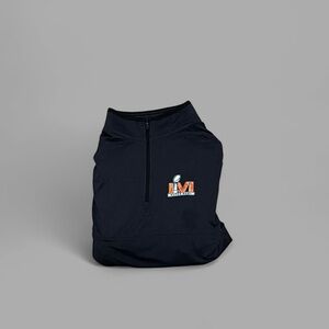 Super bowl LVI 51 Grey Quarter-Zip Pullover with Embroidered  Logo